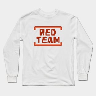 Cybersecurity Red Team Arcade Banner Long Sleeve T-Shirt